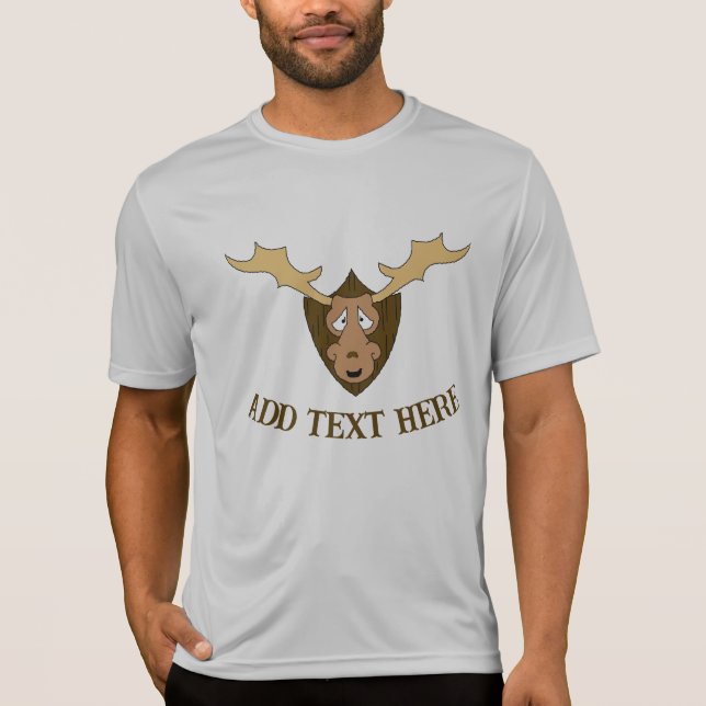 ELK HEAD< Text hinzufügen, T - Shirt (Vorderseite)