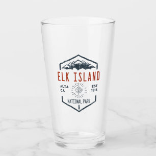 Elk Island Nationalpark Kanada Vintage-Distressed Glas
