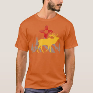 Elk Jagen New Mexico Design Geschenk für Bogenschi T-Shirt