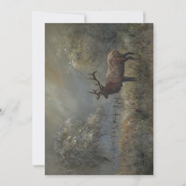 Elk Meadow All Anlass Dankeskarte (Vorderseite)