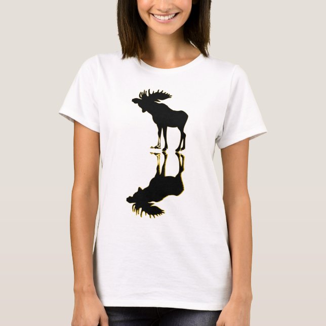 elk Moose Elch T-Shirt (Vorderseite)