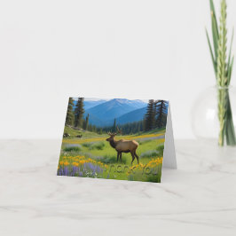 Elk Mountain Meadow Danke Karte
