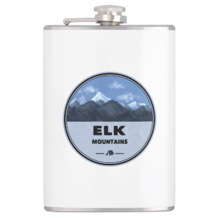 Elk Mountains Colorado Camping Flachmann