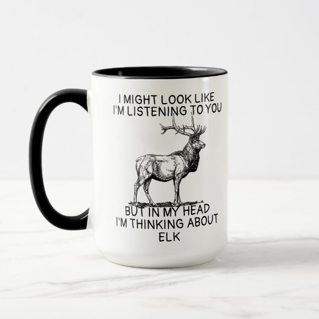 Elk Mug, Elk Gifts, Elk Lover Coffee Cu Tasse (Links)