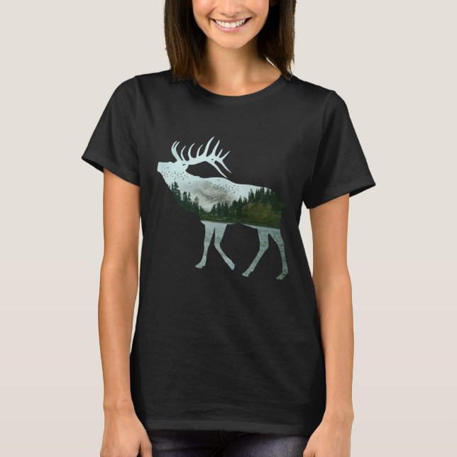 ELK NATURE SCENERY T-Shirt (Vorderseite)