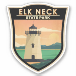 Elk Neck Staat Park Maryland Vintag Aufkleber