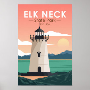 Elk Neck Staat Park Maryland Vintag Poster