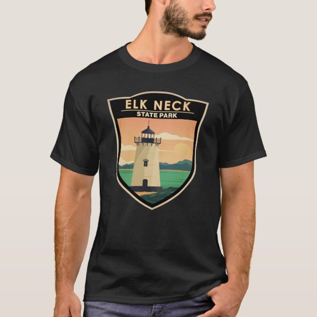 Elk Neck Staat Park Maryland Vintag T-Shirt (Vorderseite)