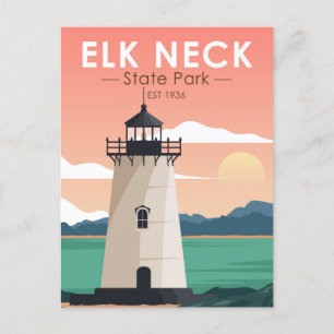 Elk Neck State Park Maryland Vintage auf Deutsch Postkarte