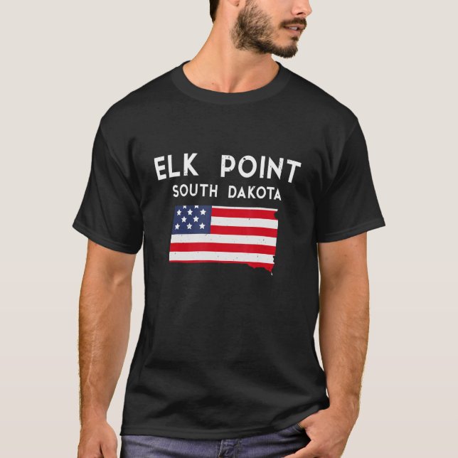 Elk Point South Dakota USA Staat America Travel So T-Shirt (Vorderseite)