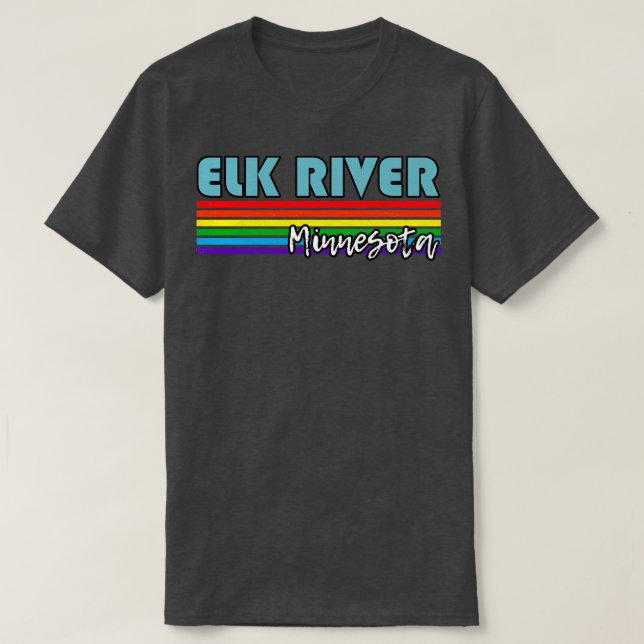 Elk River Minnesota Pride Elk River LGBT Geschenk  T-Shirt (Design vorne)