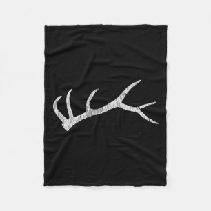Elk Shed Rack Horn Jagen Fleecedecke