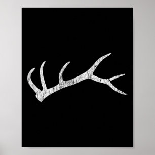 Elk Shed Rack Horn Jagen Poster