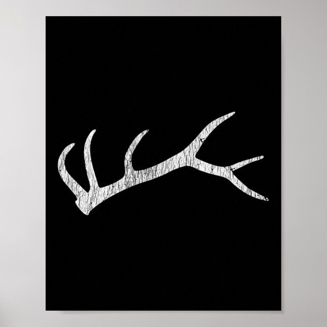 Elk Shed Rack Horn Jagen Poster (Vorne)