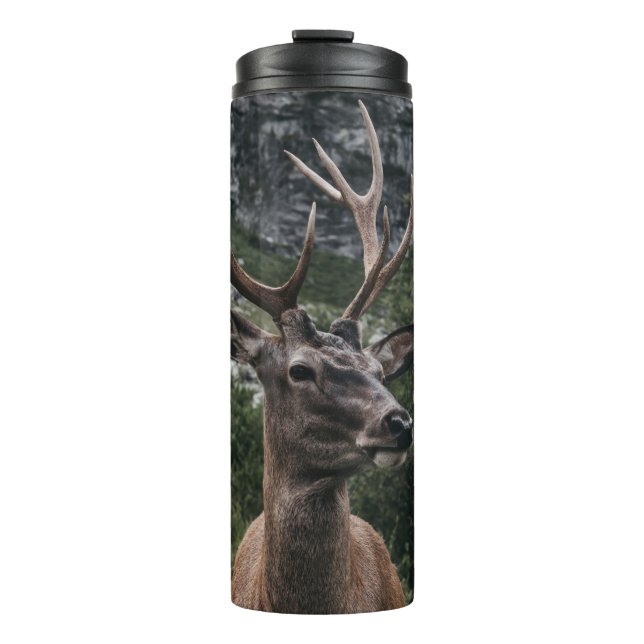 ELK-STACK HIRSCH THERMOSBECHER (Vorderseite)