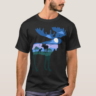 Elk Sweden Illustration T-Shirt