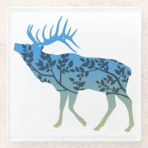 Elk Tree Glasuntersetzer