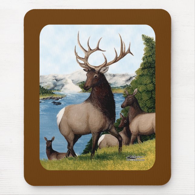 Elk Wapiti Mousepad (Vorne)