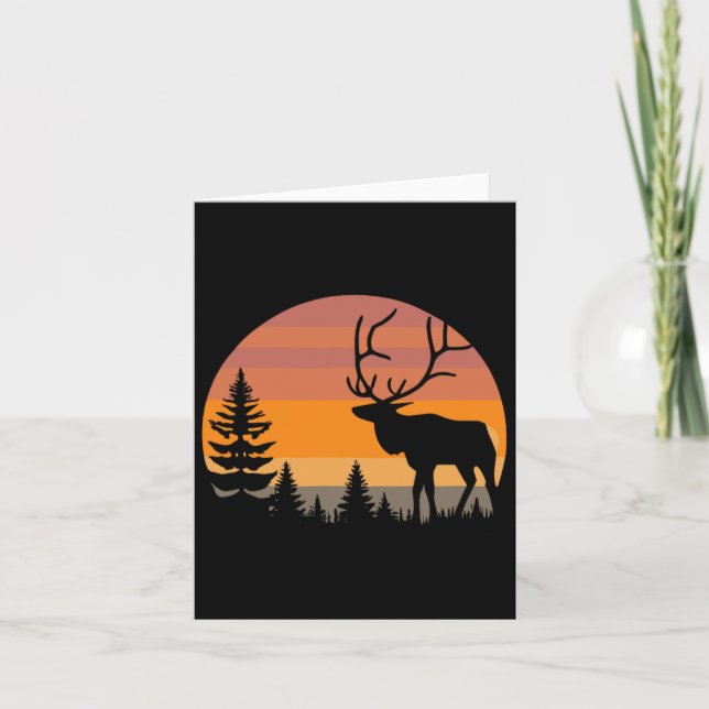 Elkaholic Deer Elk Hunter - Hu Karte (Vorderseite)