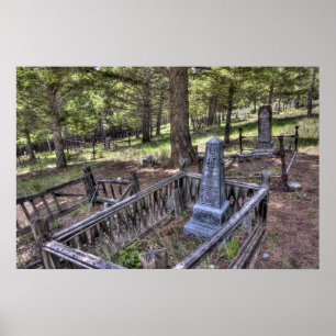 Elkhorn Ghost Town Friedhof - Montana Poster