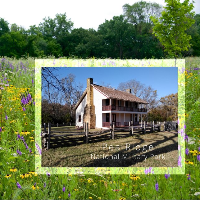 Elkhorn Tavern, Nationaler Militärpark Pea Ridge Postkarte (Von Creator hochgeladen)