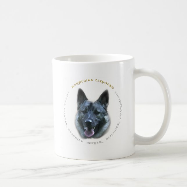 Elkhound Liebe Kaffeetasse (Rechts)