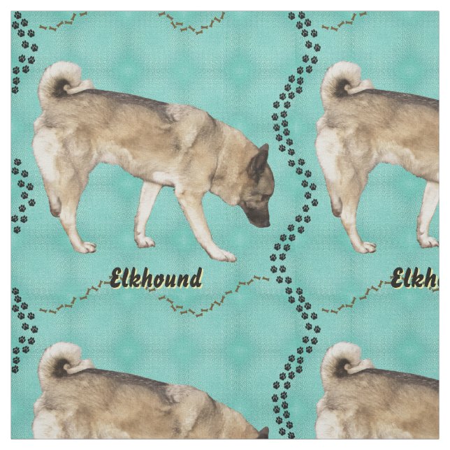 Elkhound Stoff (Muster)