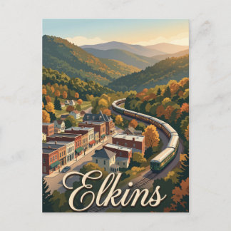 Elkins, West Virginia Postkarte