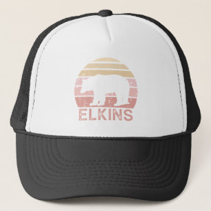 Elkins West Virginia Retro Bär Truckerkappe