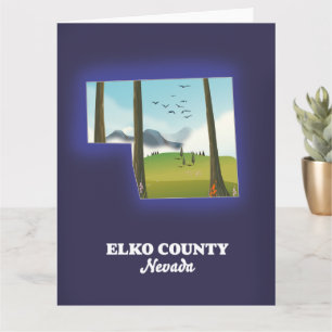 Elko Landkreis Nevada Karte