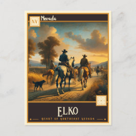 Elko, Nevada | VINTAG Postkarte