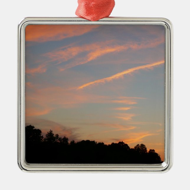 Elkridge Sunset Maryland Landscape Ornament Aus Metall (Vorne)