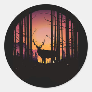 Elks Journey Runder Aufkleber