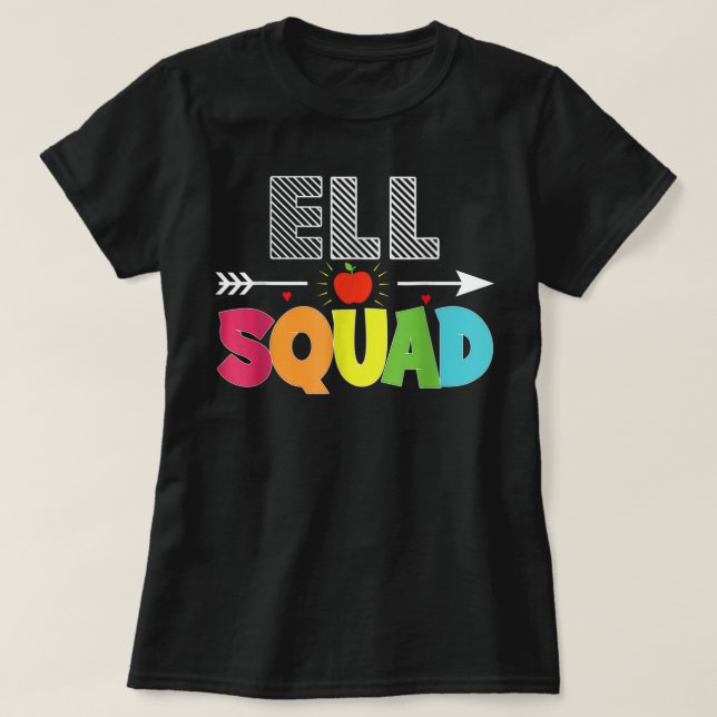 Ell Squash wieder zu Lehrern Schüler T - Shirt (Design vorne)