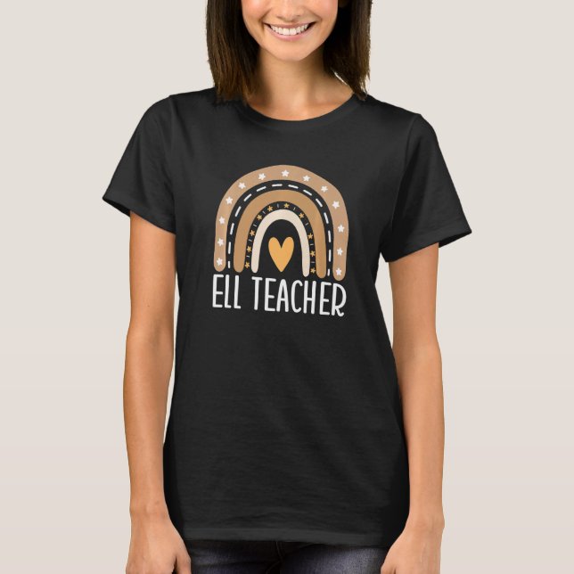 ELL Teacher Rainbow English Language Learner ELL T T-Shirt (Vorderseite)