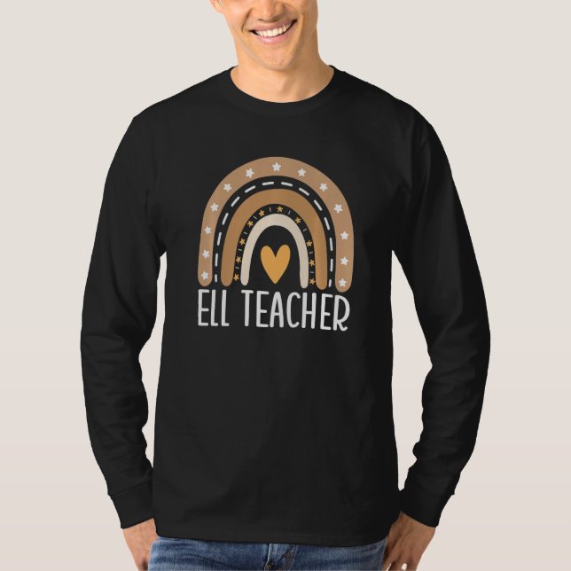 ELL Teacher Rainbow English Language Learner ELL T T-Shirt (Vorderseite)