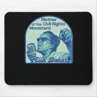 Ella Baker Portrait - Mutter der Zivilen Rechte Mousepad