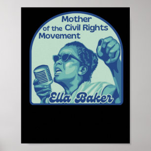 Ella Baker Portrait - Mutter der Zivilen Rechte Poster