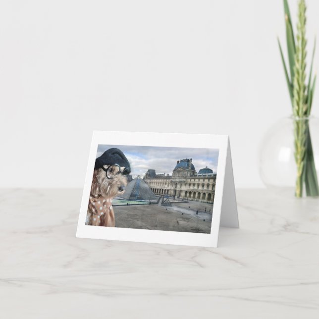 Ella Bella Banana, Louvre, Paris, Frankreich Dankeskarte (Vorderseite)