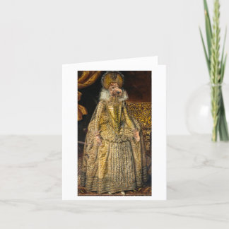 Ella Bella Bananas Renaissance-Portrait Dankeskarte