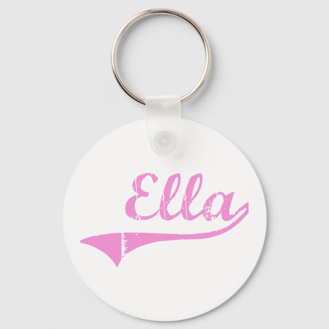Ella Classic Style Name Schlüsselanhänger (Vorderseite)