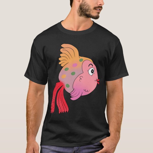 Ella der tropische Fisch T-Shirt (Vorderseite)