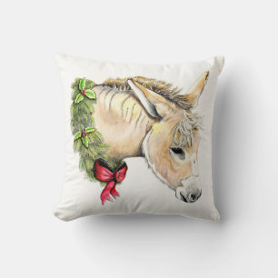 Ella der Weihnachtsesel Kissen