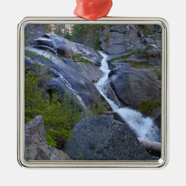 Ella Falls at Sequoia National Park Ornament Aus Metall (Vorne)