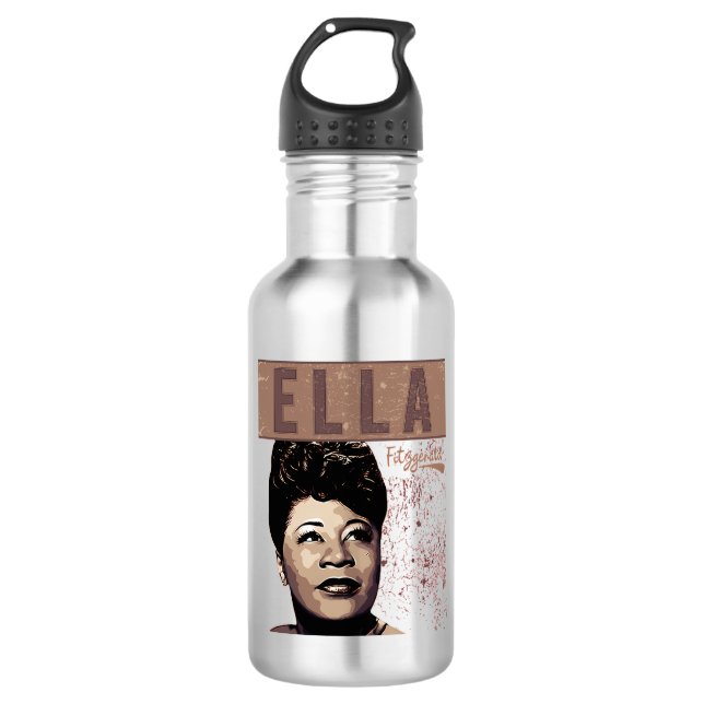 Ella Fitzgerald Edelstahlflasche (Vorderseite)