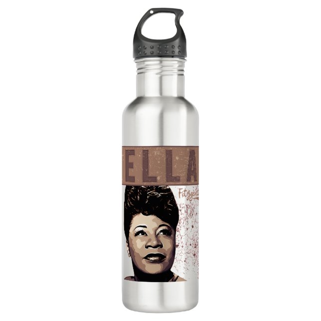 Ella Fitzgerald Edelstahlflasche (Vorderseite)
