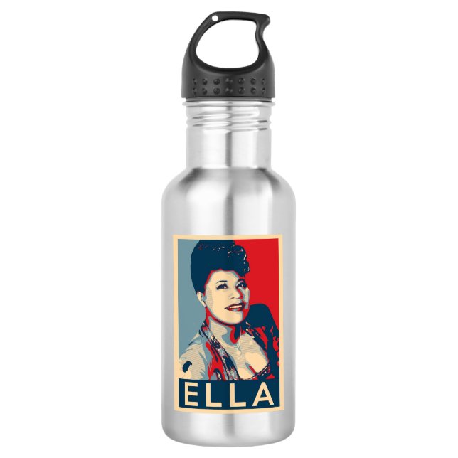 Ella Fitzgerald Edelstahlflasche (Vorderseite)