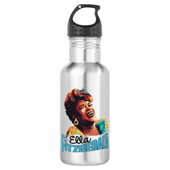 Ella Fitzgerald Edelstahlflasche (Vorderseite)