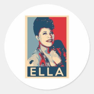 Ella Fitzgerald Runder Aufkleber