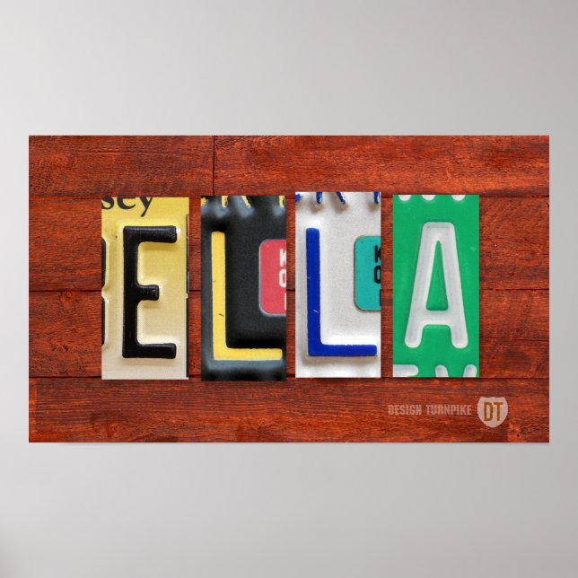 ELLA Lizenzschild Namensschild Plakat (Vorne)